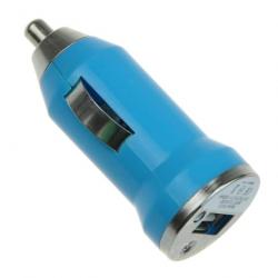 Chargeur USB Allume Cigare 1A pour iPhone Samsung Android GPS MP3, Couleur: Turquoise