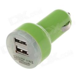 Double chargeur USB Voiture Allume Cigare pour iPhone iPad Tablettes Samsung Sony GPS, Couleur: Ver