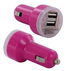 Double chargeur USB Voiture Allume Cigare pour iPhone iPad Tablettes Samsung Sony GPS, Couleur: Fus