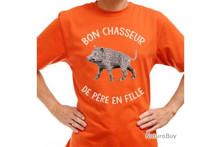 t shirt fille orange