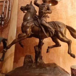 Bronze général Philip Sheridane paradant sur son cheval intitulé Sheridan's Ride 1878 .vends échange