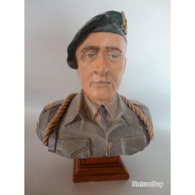 BUSTE D'UN SOLDAT Allemand WW2 ( Hauteur 13 cm )📌 EUR 12,00 - FR