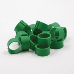 Bagues à clip 18mm (50) vert foncé (Taille 7)