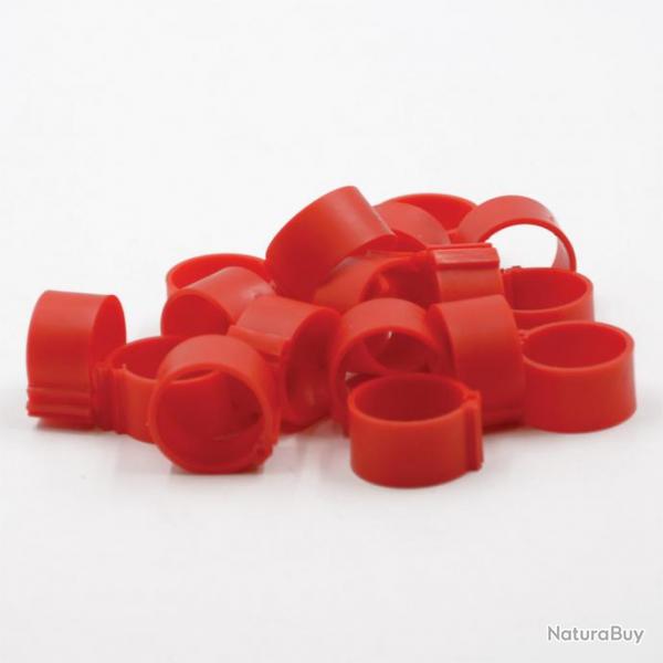 Bagues  clip 18mm (50) rouge (Taille 9)