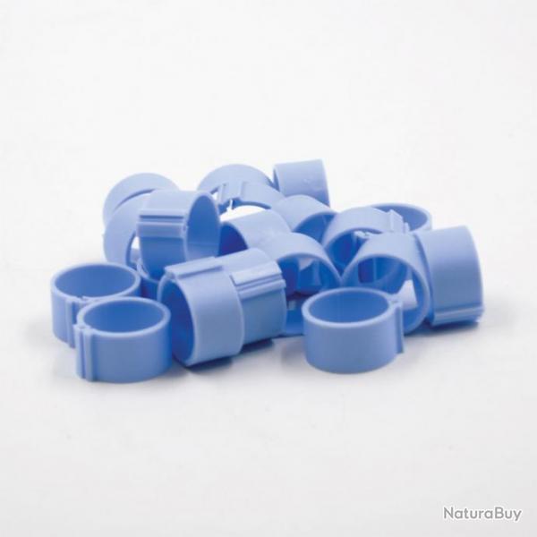 Bagues  clip 20mm (50) bleu clair (Taille 2)