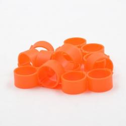 Bagues à clip 20mm (50) orange fluo (Taille 4)