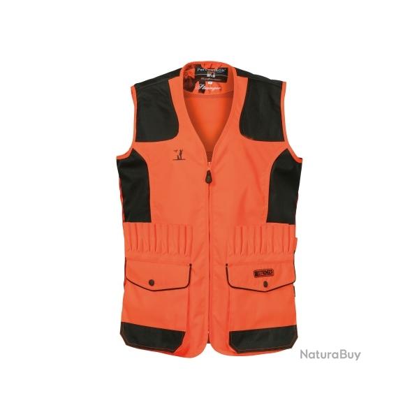 GILET TRAQUE ET POSTE PERCUSSION STRONGER ORANGE TAILLE M