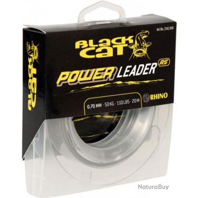 BAS DE LIGNE SILURE BLACK CAT POWER LEADER - 20M 50 20