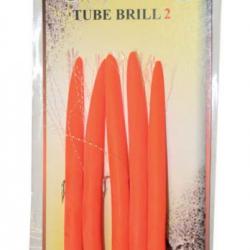 Autain LEURRE ANGUILLON Tube Brill Orange par 5-5 N/°2