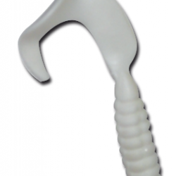 Leurres souples king blanc 6cm