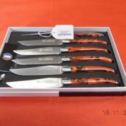 Coffret 6 Couteaux Table Monobloc Forgés Le Thiers Par ROGER ORFEVRE  Microdentes  23 Cm  Tout Inox