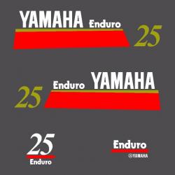 1 kit stickers YAMAHA 25cv enduro serie 7 pour capot moteur hors bird bateau autocollants decals