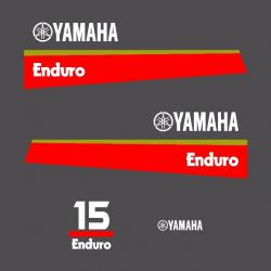 1 kit stickers YAMAHA 15cv enduro serie 8 pour capot moteur hors bird bateau autocollants decals