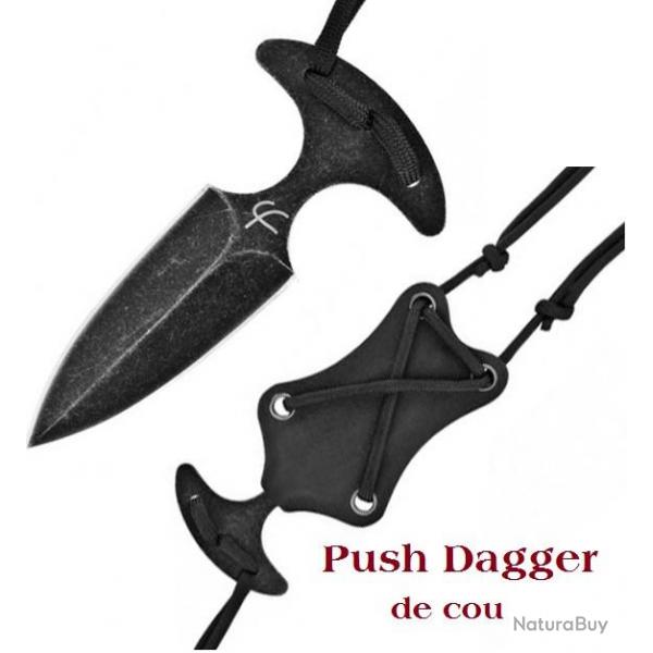 Push-Dagger moyen FP de cou lame de 6 cm