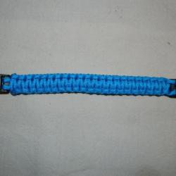 Bracelet paracorde 24cm - bleu