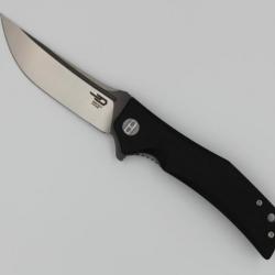 Couteau Bestech Knives Scimitar Lame Acier D2 Manche Black G-10 Linerlock BTKG05A2