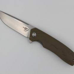 Couteau Bestech Knives Lion Lame Acier D2 Manche Desert Tan G-10 Linerlock BTKG01C