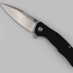 Couteau Bestech Knives Warwolf Lame Acier D2 Manche Black G-10 Linerlock BTKG04A