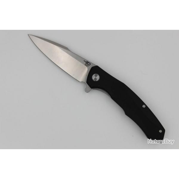 Couteau Bestech Knives Warwolf Lame Acier D2 Manche Black G-10 Linerlock BTKG04A