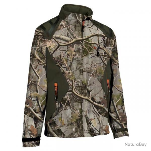 Blouson Percussion Softshell Impermable et respirant GhostCamo Forest Evo- TAILLE S