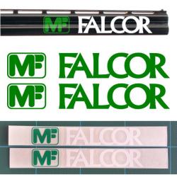2x MF FALCOR Vinyle Autocollant pour canon. 3 tailles et 11 couleurs au choix