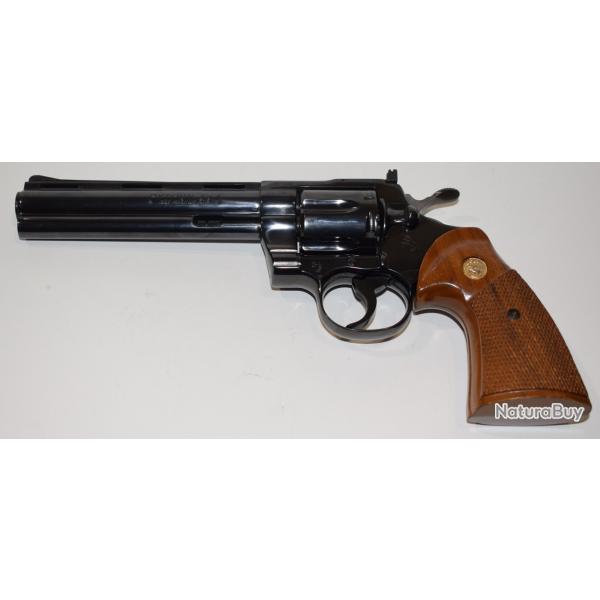 REVOLVER Colt Python, CAL 357 MAG, CANON 6 POUCES, en tres bon etat