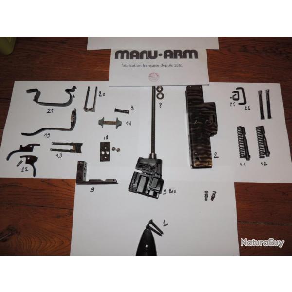 pieces detachees MANU-ARM MINI SUPER  tous calibres n.25 ou 26