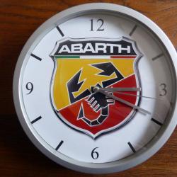 ABARTH pendule murale horloge 20cms ( KDO DKO AUTOBIANCHI RITMO A112 FIAT 500