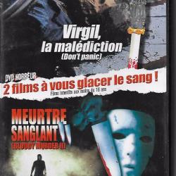 virgil la malédiction et meurtre sanglant dvd 2 films dvd suspense horreur