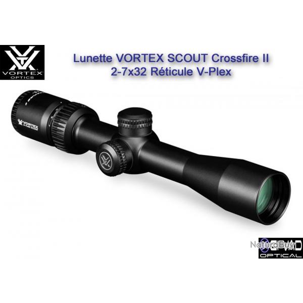 Lunette SCOUT VORTEX CrossFire II 2-7x32 - Rticule V-Plex