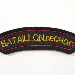 Repro patch de bras / insigne brodé BATAILLON DE CHOC (France Indochine ) Extreme Orient (A)
