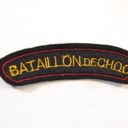 Repro patch de bras / insigne brodé BATAILLON DE CHOC (France Indochine ) Extreme Orient (C)