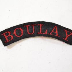 Repro titre d'épaule BOULAY / France WWII WW2 Deuxième Guerre Mondiale, insigne d'épaule