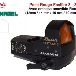 Point Rouge BURRIS FastFire 3 avec embase amovible Recknagel Weaver