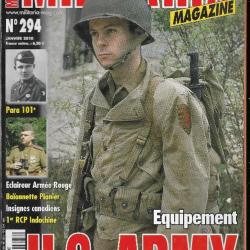 Militaria magazine 294 janvier 2010 , us army , 1er rcp en indochine , para 101e , baionnette pioni