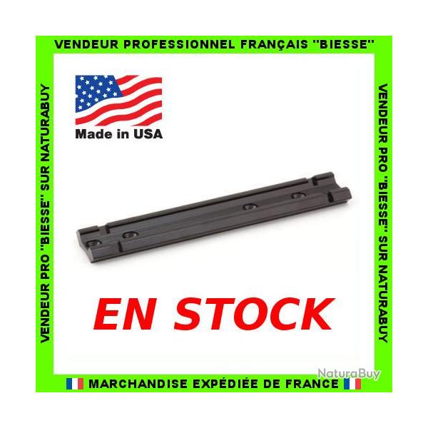 Rail de montage fixe Weaver 21 mm pour Remington 4, 6, 74, 76, 750, 7400, 7500, 7600, 7615 Savage 67