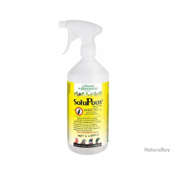 SoluPoux Spray 1 L - insecticide naturel