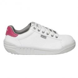 Sneakers de sécurité casual pour femme Parade Protection JAMMA 35 Blanc / Rose