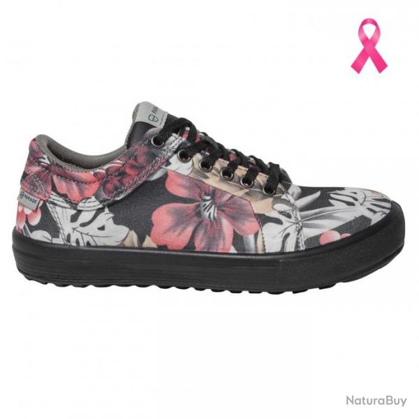 Sneakers de scurit  fleurs pour femme Parade Protection VENICE 36 Rose