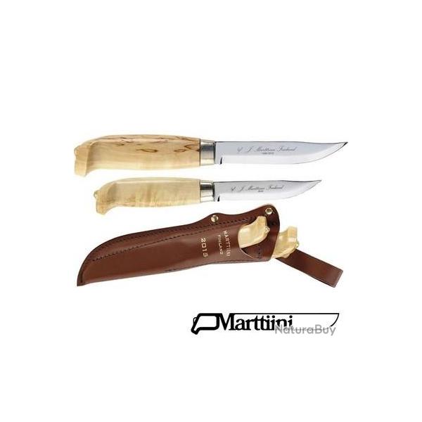 Set de 2  poigard MARTTIINI ( Mod. LYNX ) pour chasseur avec son tui Cuir