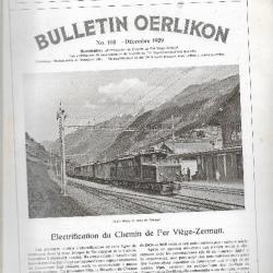 rare revues ateliers oerlikon locomotives et turbines 1927 à 1929 sous reliure à agrafe