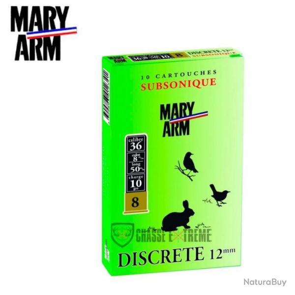10 cartouches MARY ARM Subsoniques Cal 12 Pb N 6