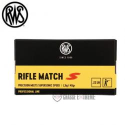 50 Munitions RWS Cal 22 Lr 40gr Rifle Match S