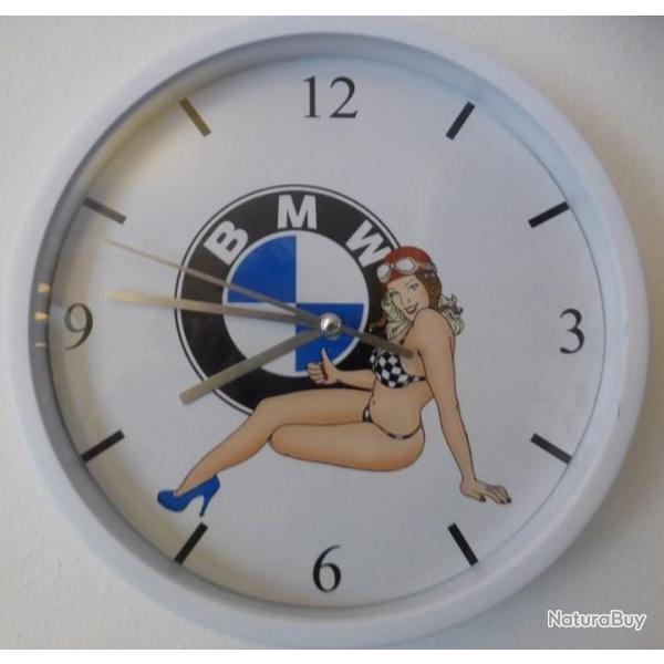 BMW PIN UP pendule murale horloge 20cms KDO DKO E36 E46 E30 E36 325 323 320 528