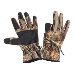 Gants de chasse Percussion camouflage avec ouverture sur l'index - TAILLE S