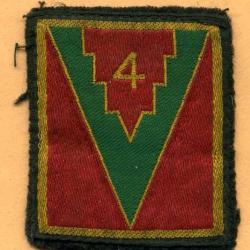 Ecusson 4° DI  -  4° Division d'Infanterie