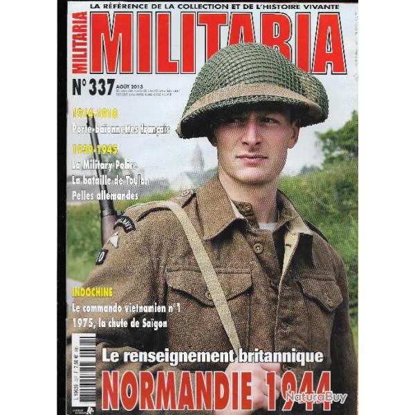 Militaria magazine 337 military police, porte baionnette franais 1914-1918, normandie 1944 rensei