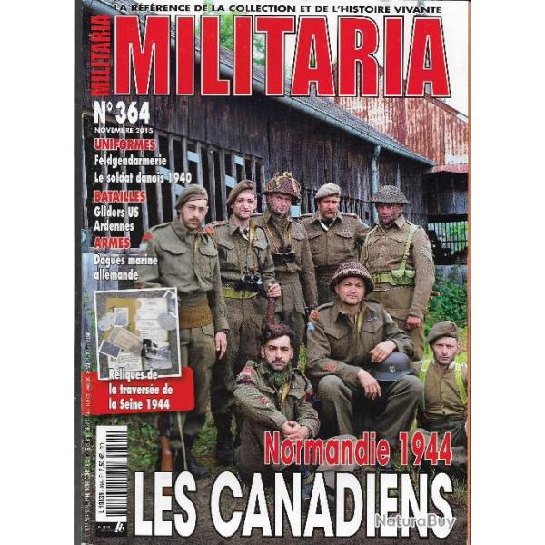 Militaria magazine 364 normandie 1944 les canadiens , felgendarmerie , dagues marine allemande ,