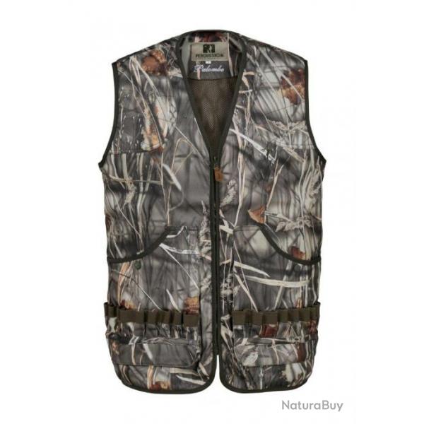 Gilet De Chasse Palombe GhostCamo Wet Percussion