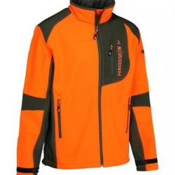 Blouson De Chasse Softshell Percussion Orange